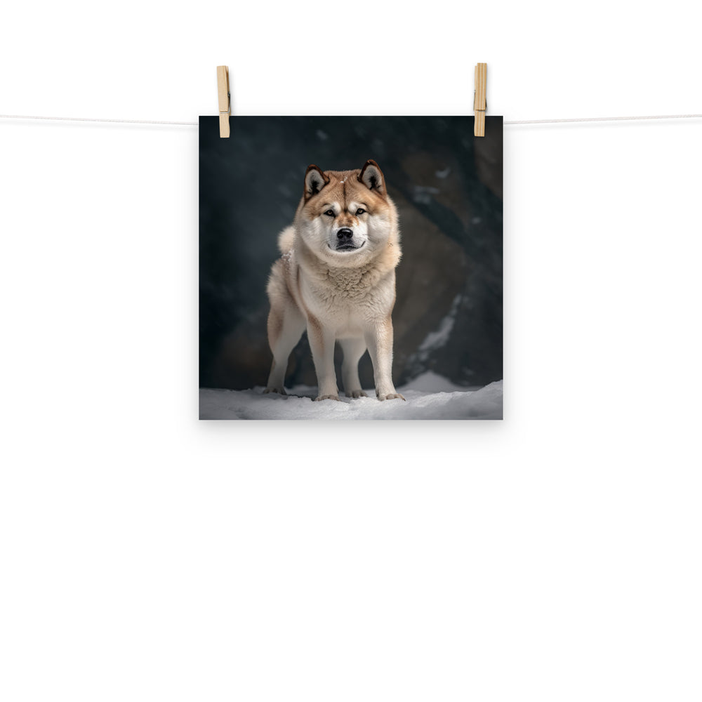 Akita Photo paper poster - PosterfyAI.com