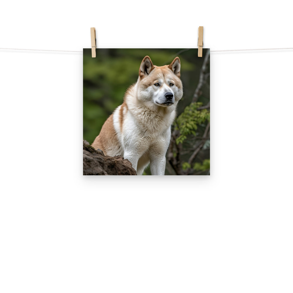 Akita Photo paper poster - PosterfyAI.com