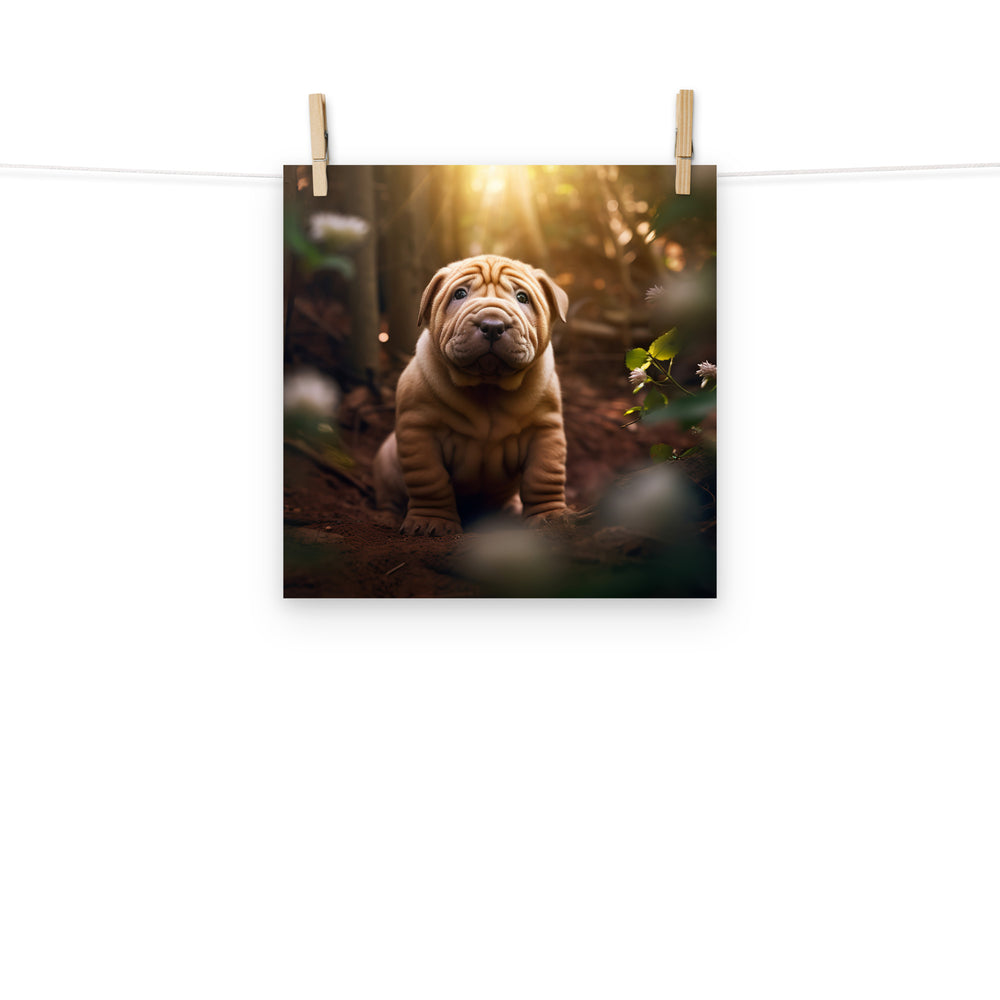Shar Pei Photo paper poster - PosterfyAI.com