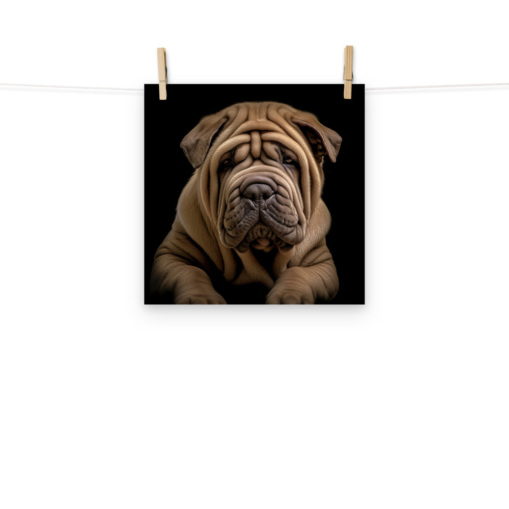 Shar Pei Photo paper poster - PosterfyAI.com