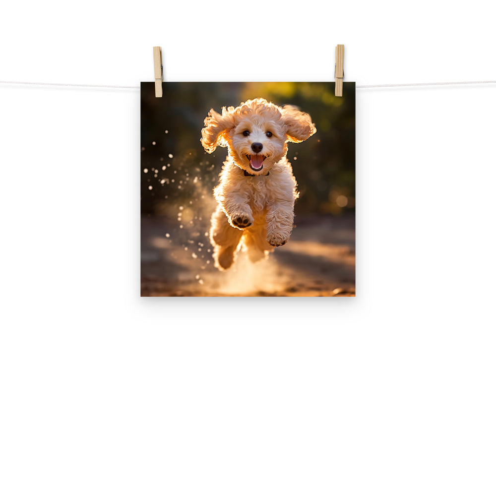 Poodle Photo paper poster - PosterfyAI.com
