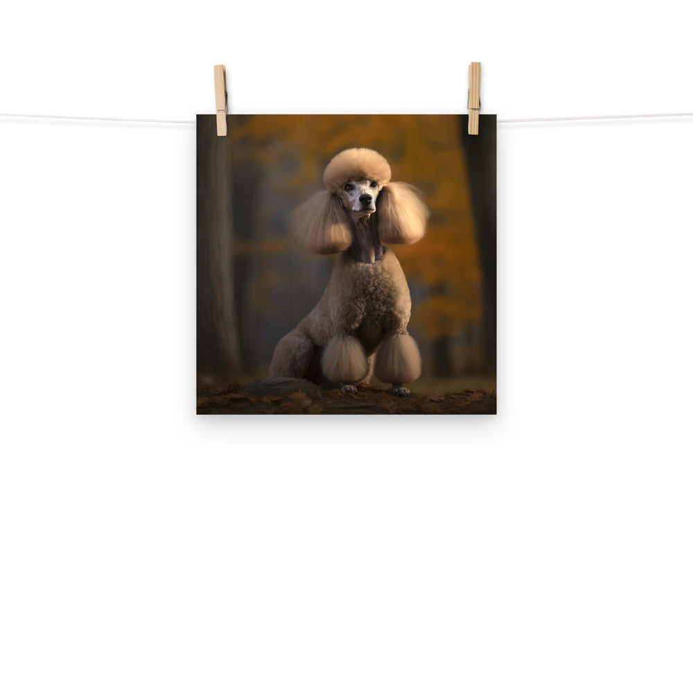 Poodle Photo paper poster - PosterfyAI.com