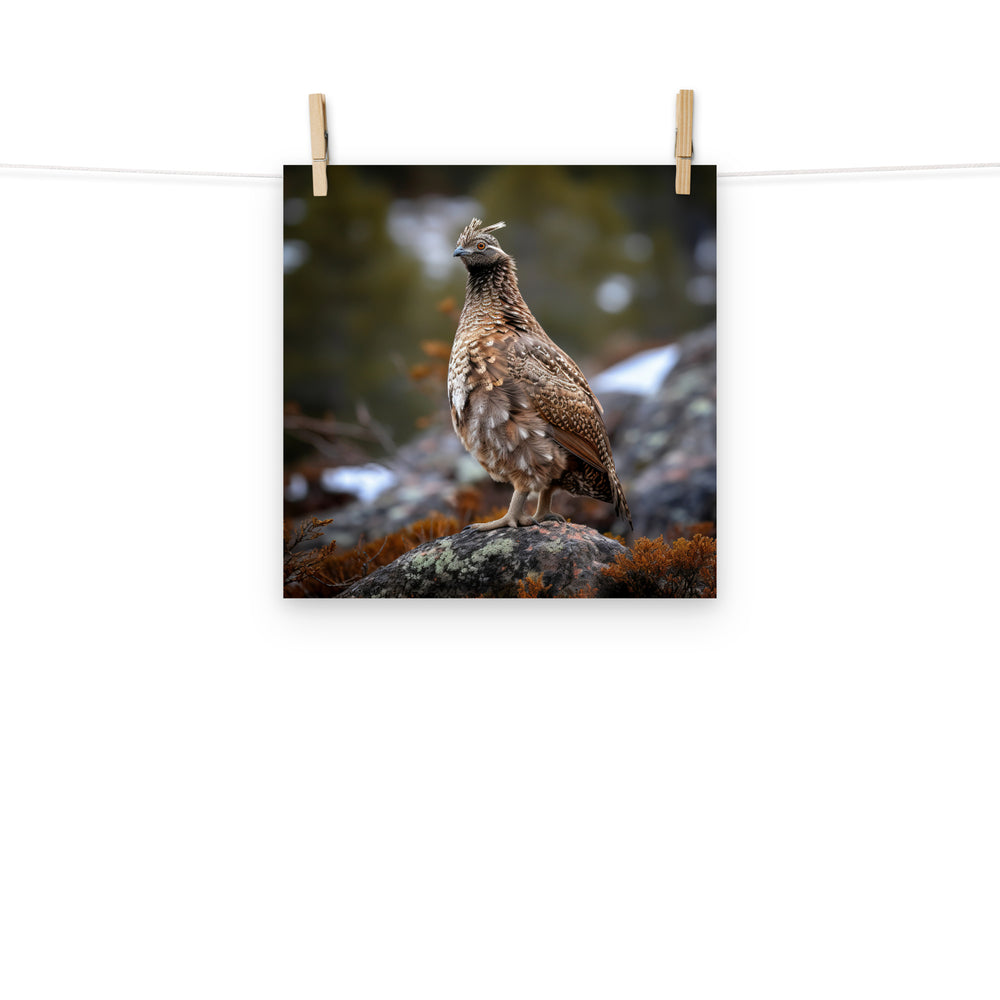 Grouse Photo paper poster - PosterfyAI.com