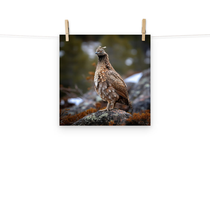 Grouse Photo paper poster - PosterfyAI.com