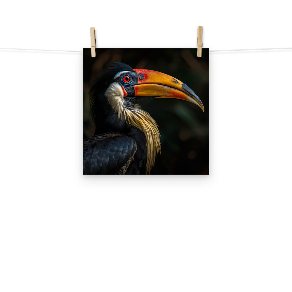 Hornbill Photo paper poster - PosterfyAI.com