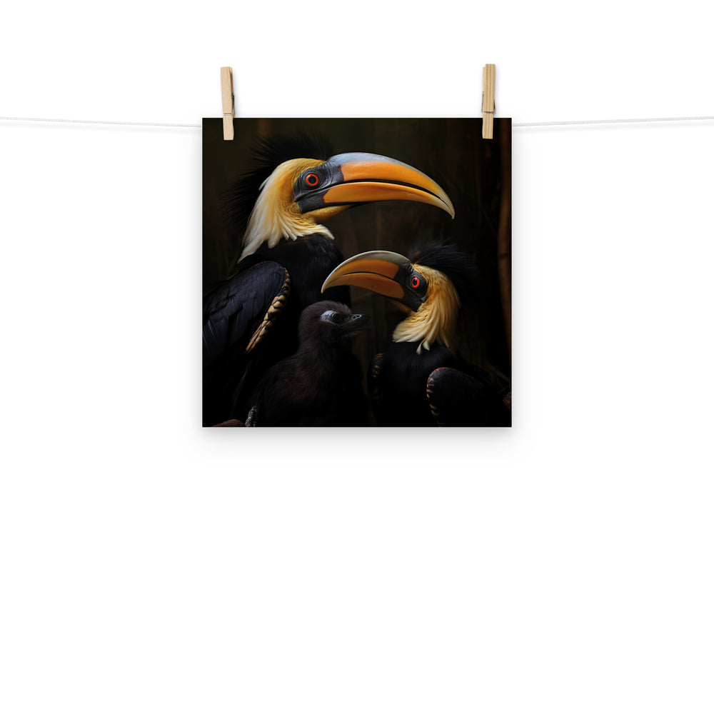 Hornbill Photo paper poster - PosterfyAI.com