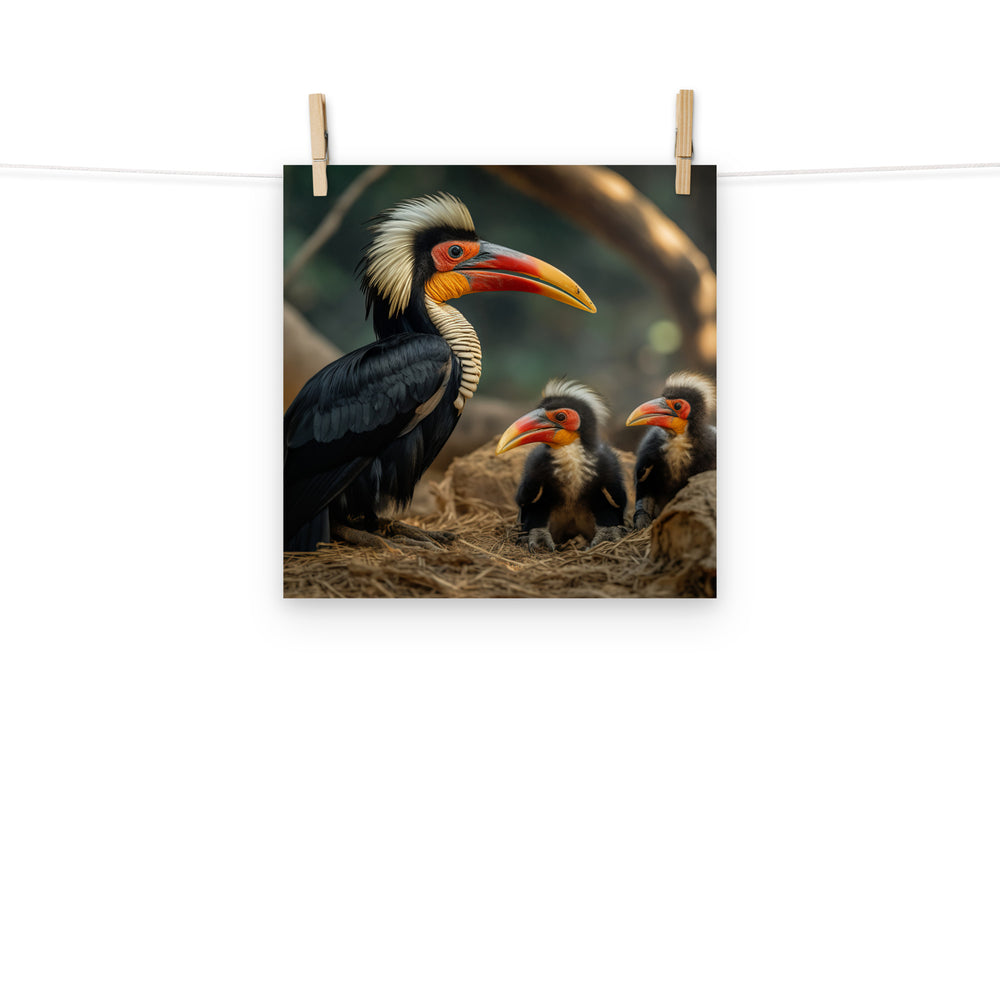 Hornbill Photo paper poster - PosterfyAI.com