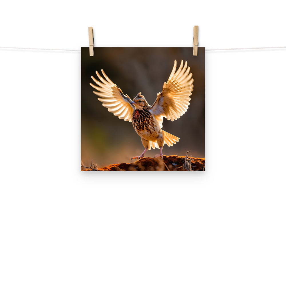 Quail Photo paper poster - PosterfyAI.com