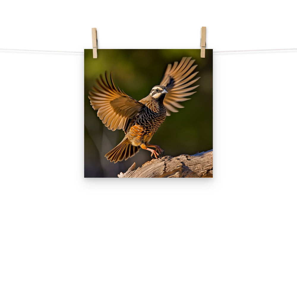 Quail Photo paper poster - PosterfyAI.com