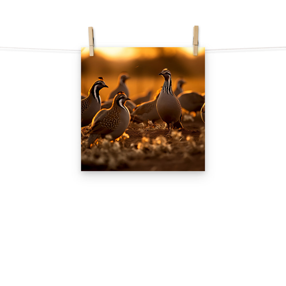 Quail Photo paper poster - PosterfyAI.com