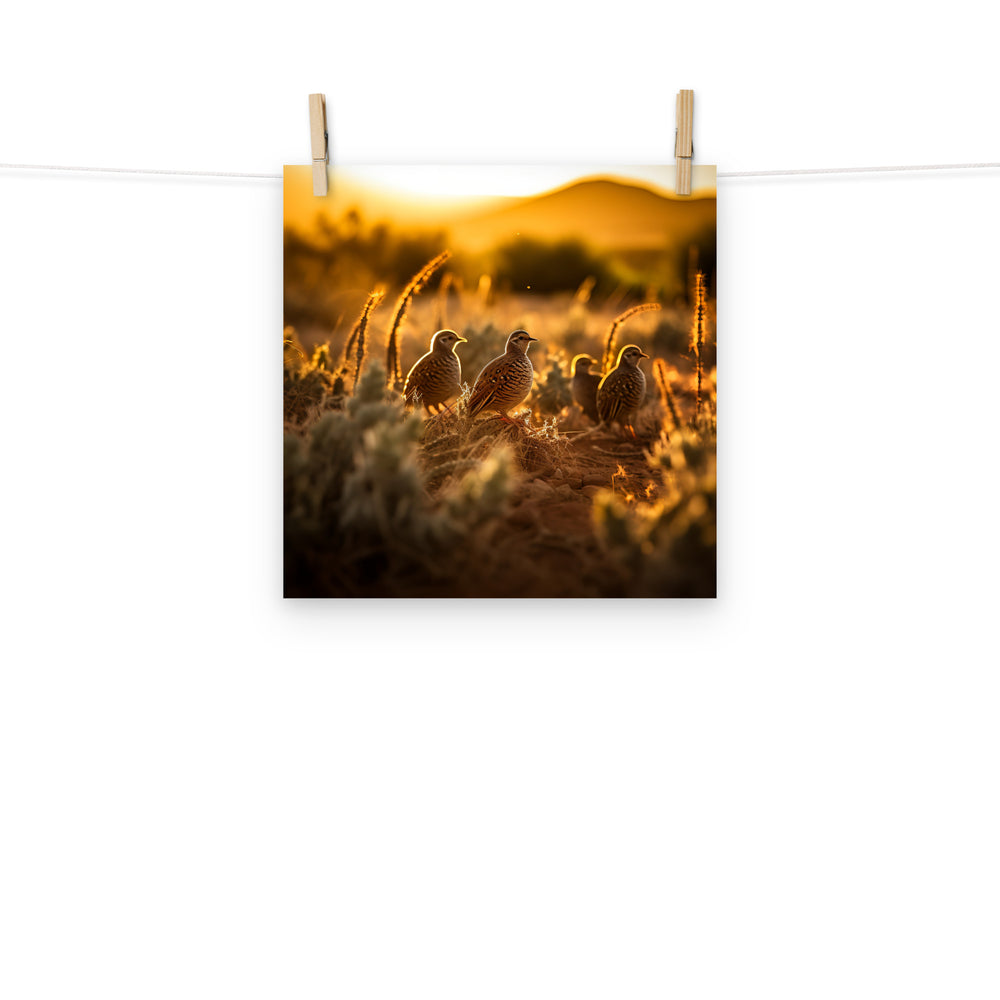 Quail Photo paper poster - PosterfyAI.com