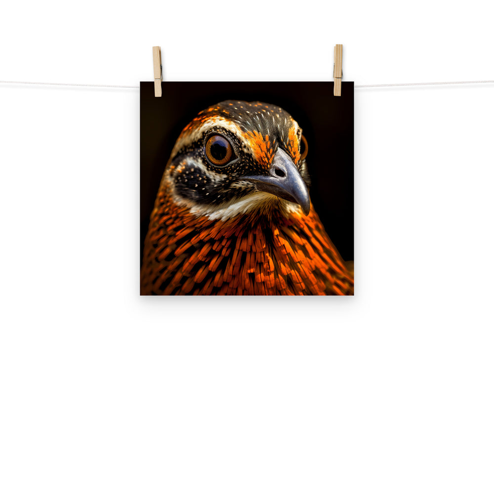 Quail Photo paper poster - PosterfyAI.com