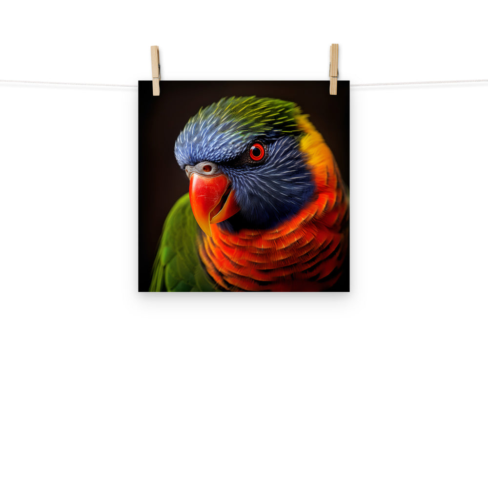 Lorikeet Photo paper poster - PosterfyAI.com