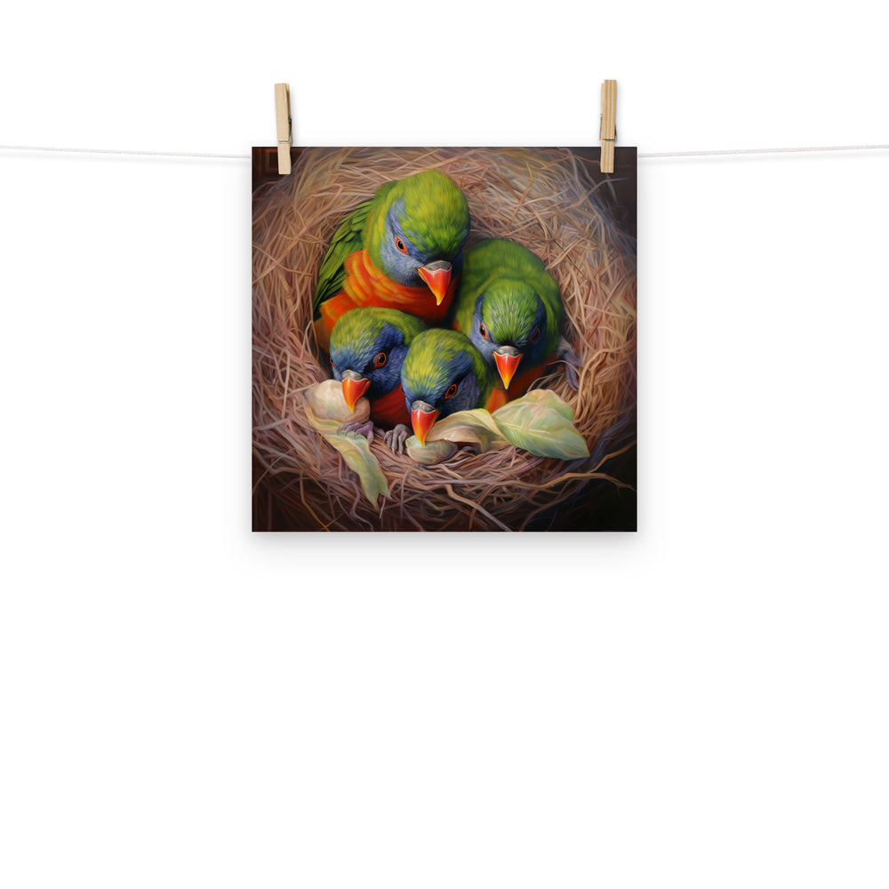 Lorikeet Photo paper poster - PosterfyAI.com