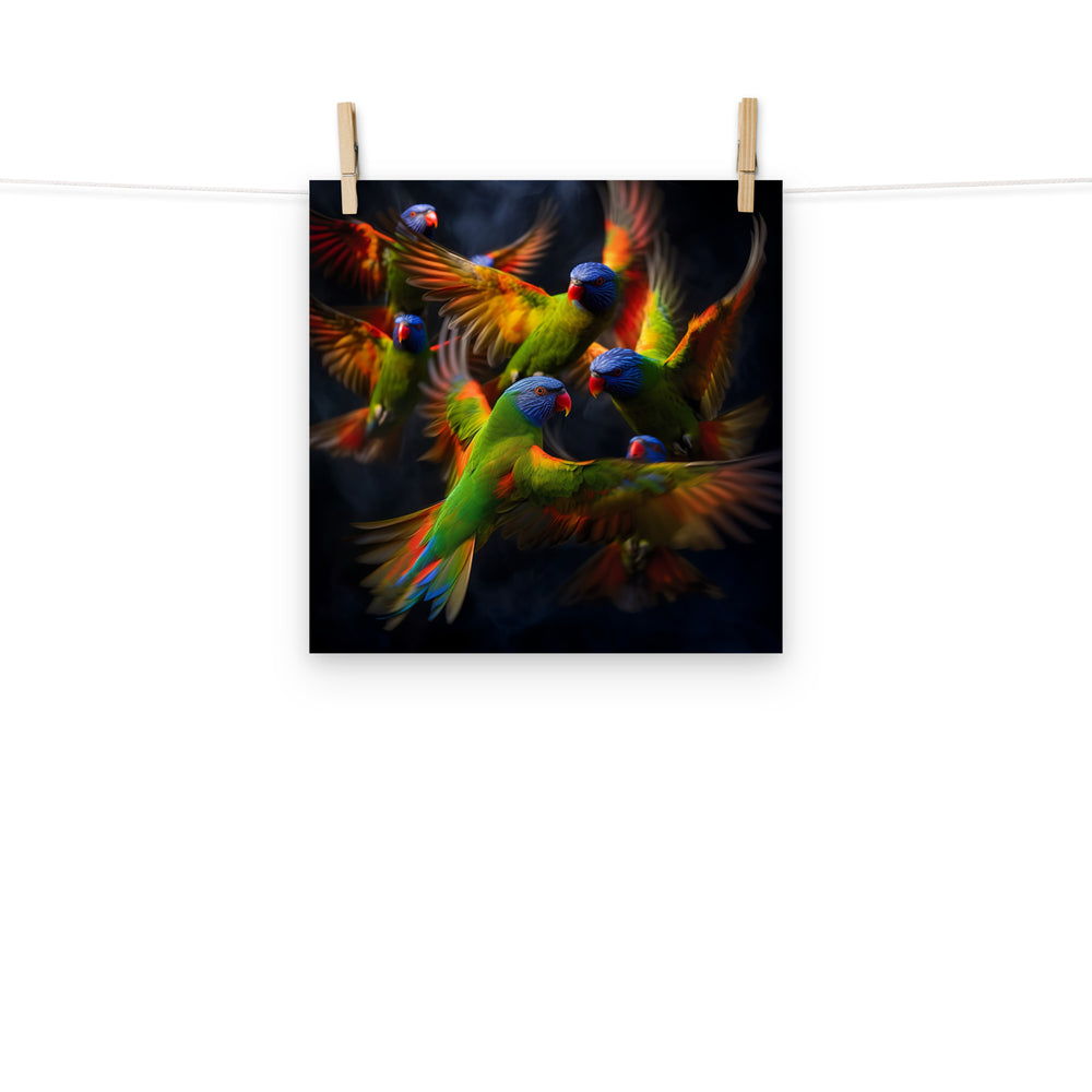 Lorikeet Photo paper poster - PosterfyAI.com