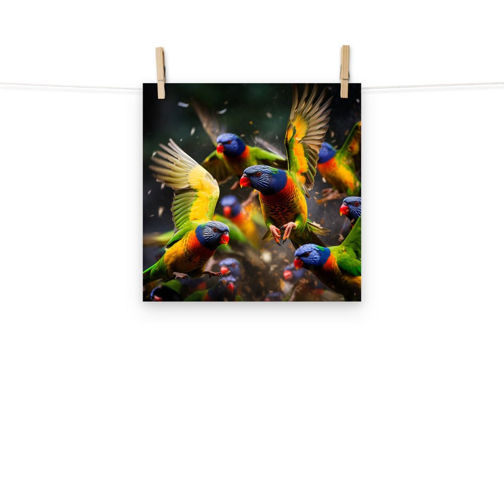 Lorikeet Photo paper poster - PosterfyAI.com