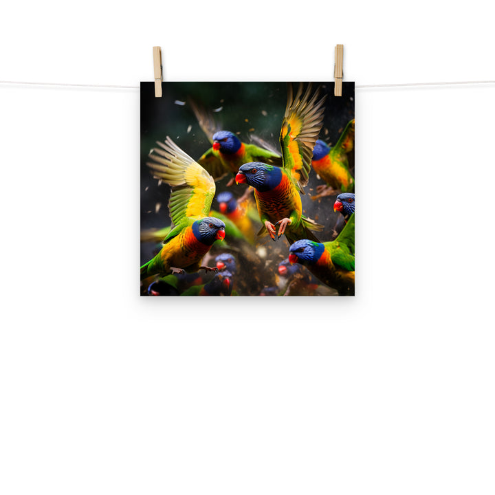 Lorikeet Photo paper poster - PosterfyAI.com