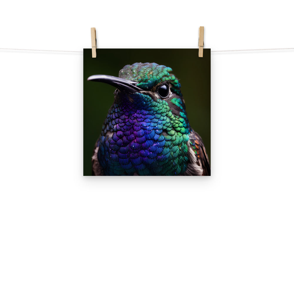 Hummingbird Photo paper poster - PosterfyAI.com