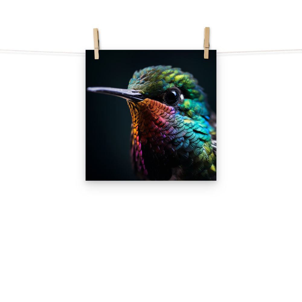 Hummingbird Photo paper poster - PosterfyAI.com