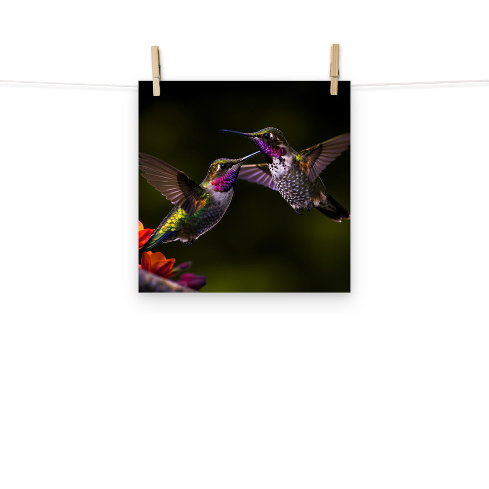 Hummingbird Photo paper poster - PosterfyAI.com