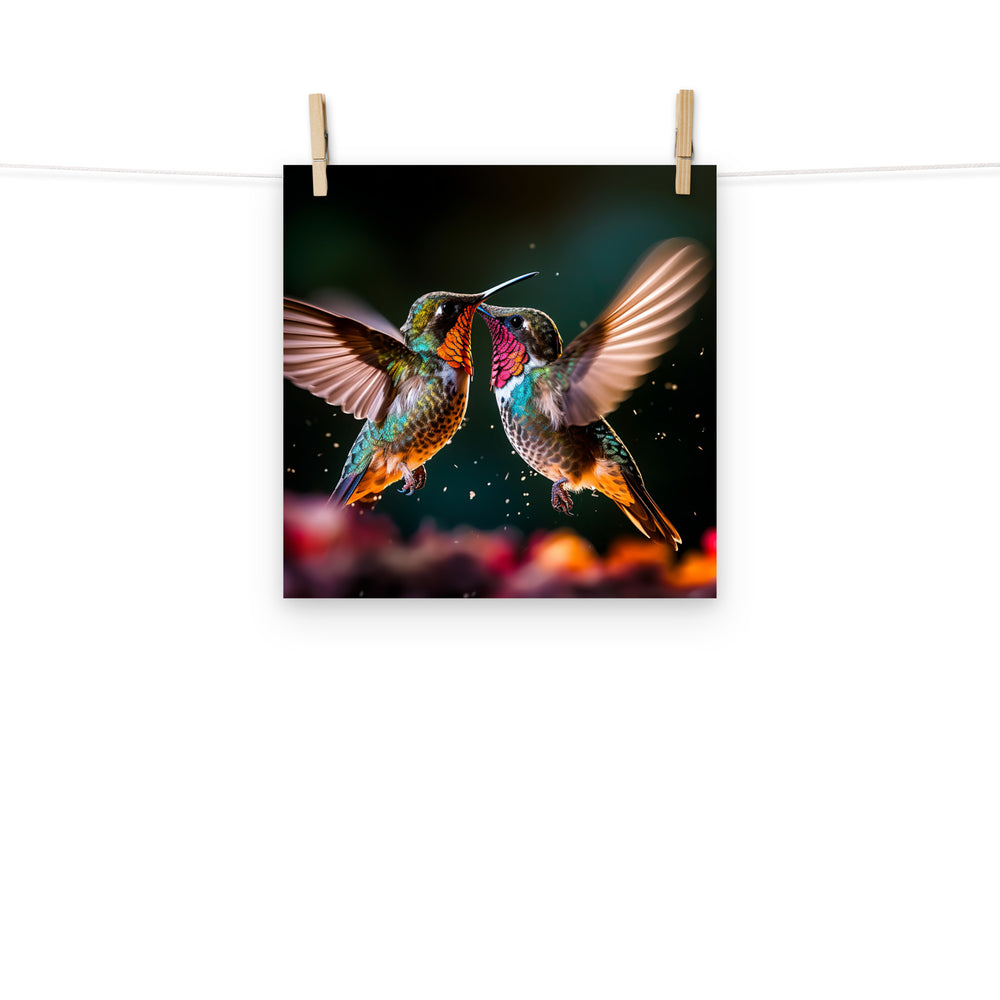 Hummingbird Photo paper poster - PosterfyAI.com