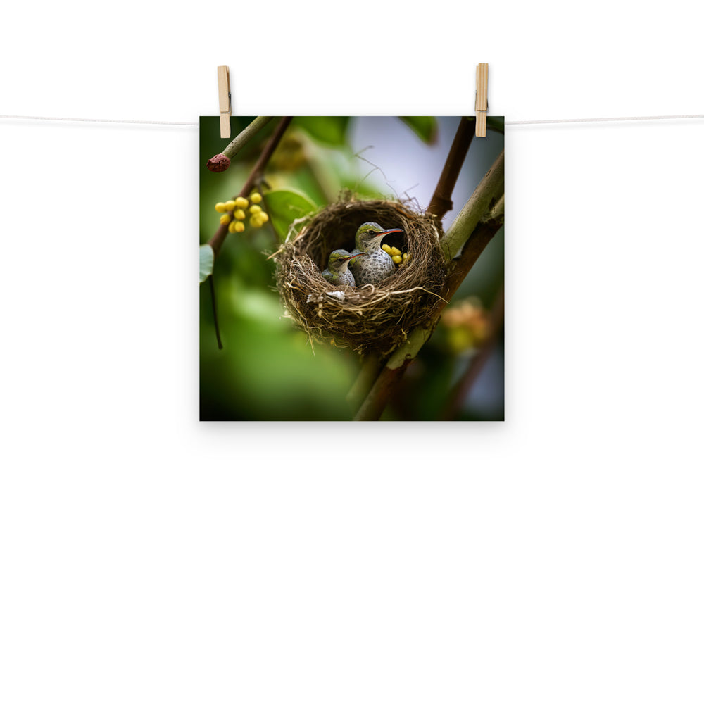 Hummingbird Photo paper poster - PosterfyAI.com