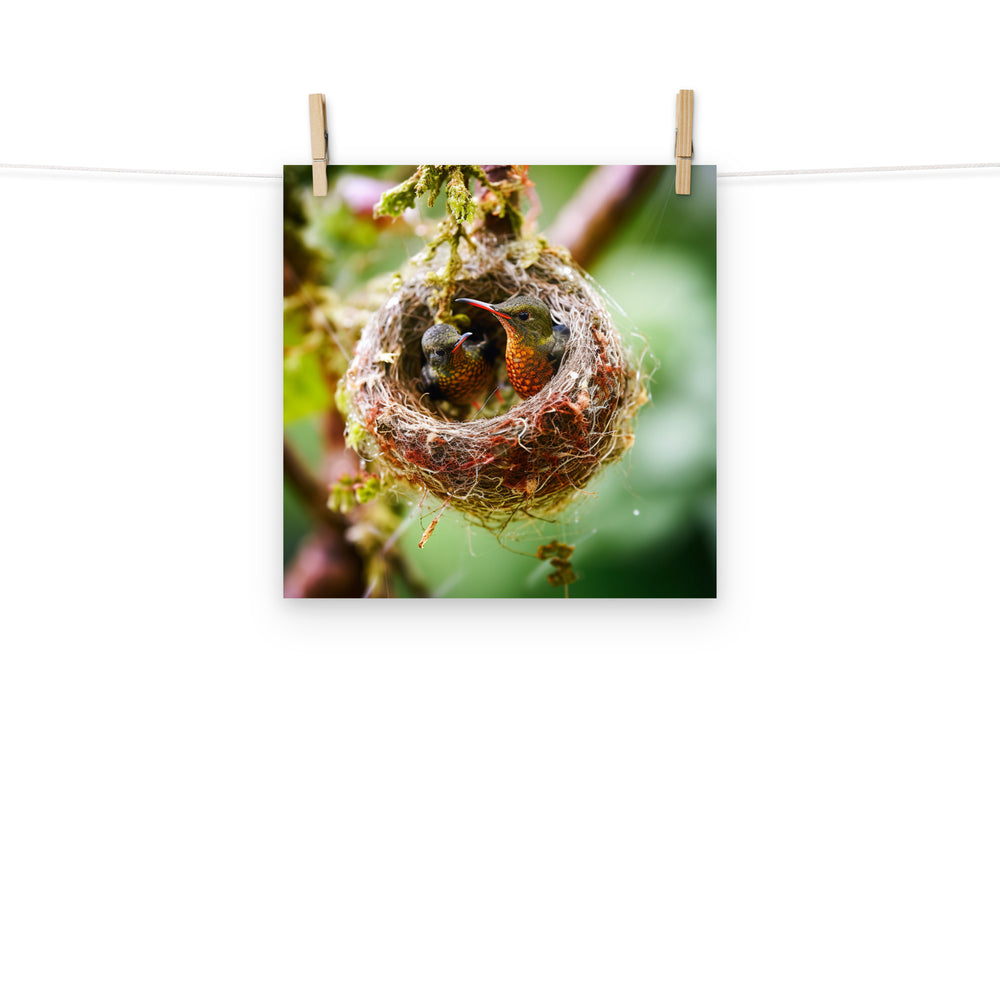 Hummingbird Photo paper poster - PosterfyAI.com