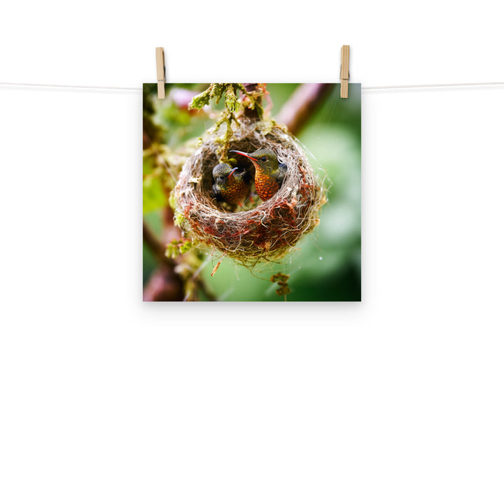 Hummingbird Photo paper poster - PosterfyAI.com