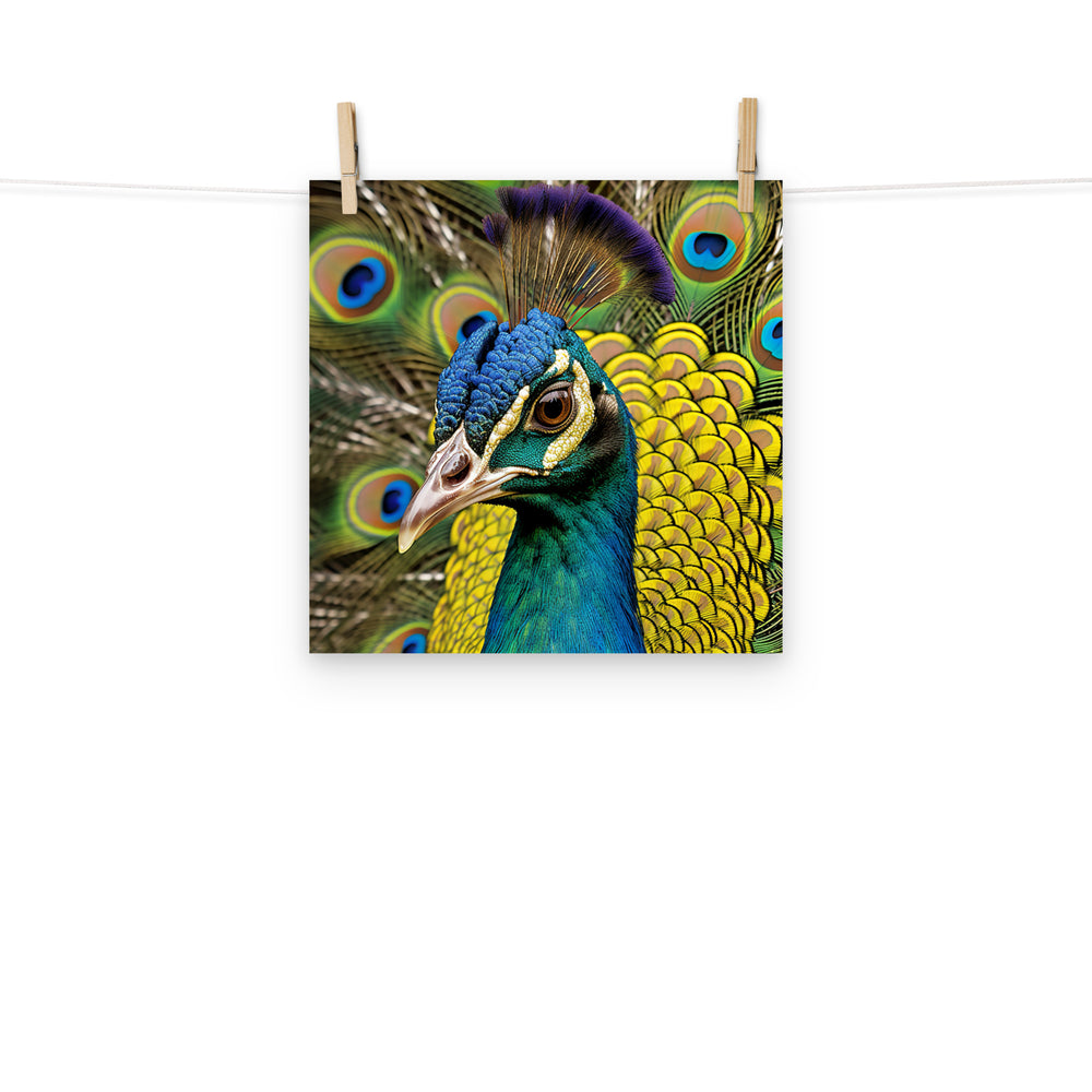 Peacock Photo paper poster - PosterfyAI.com