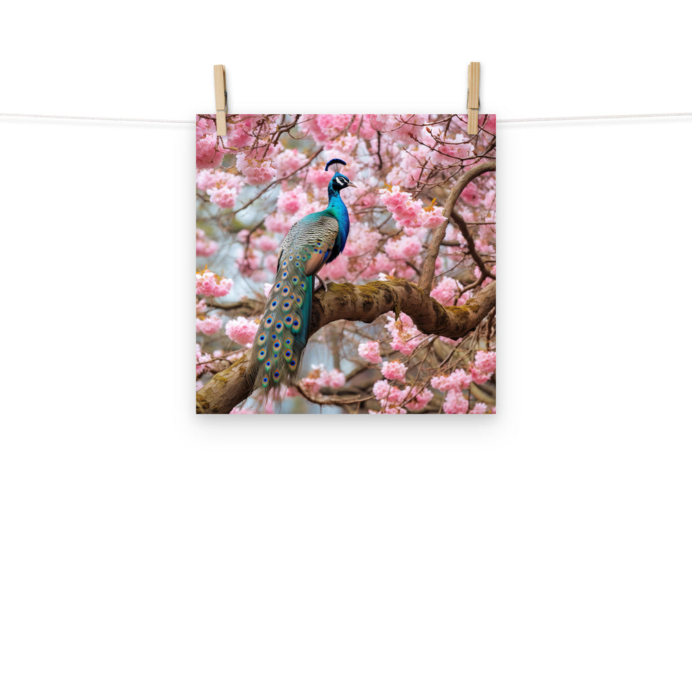 Peacock Photo paper poster - PosterfyAI.com