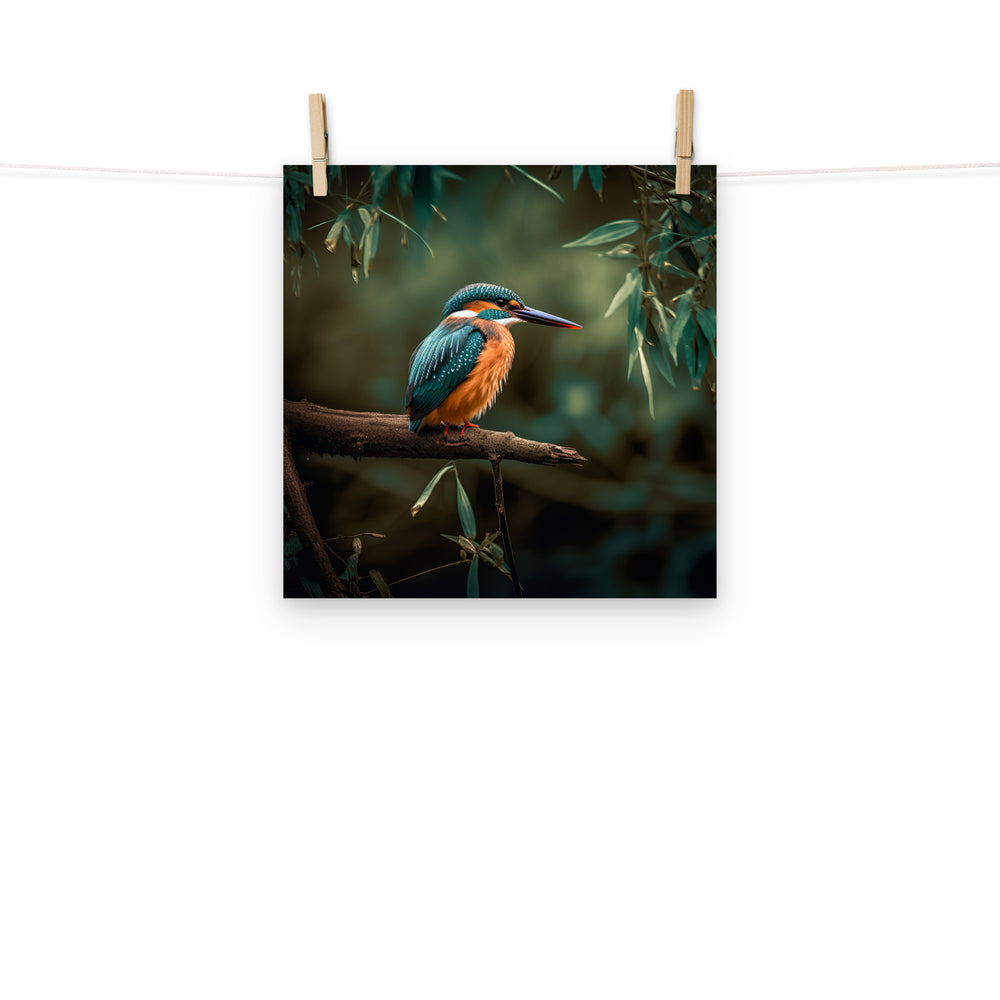 Kingfisher Photo paper poster - PosterfyAI.com