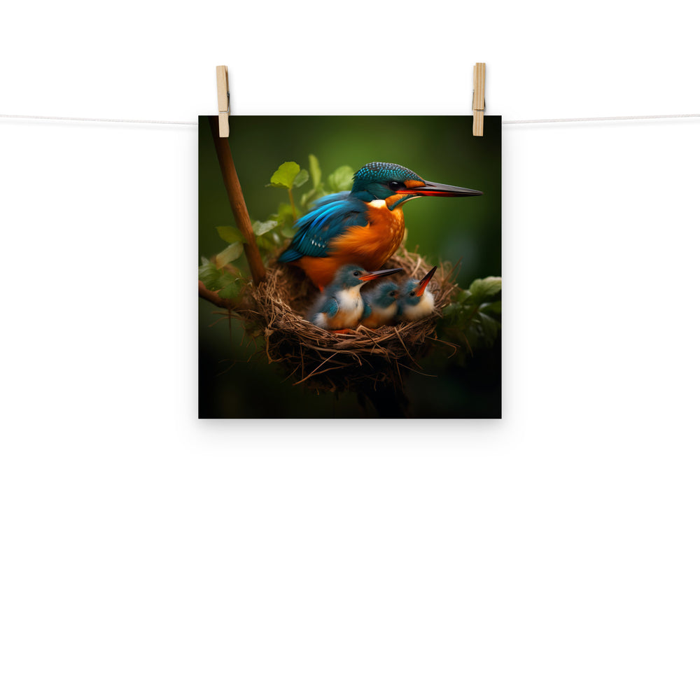 Kingfisher Photo paper poster - PosterfyAI.com