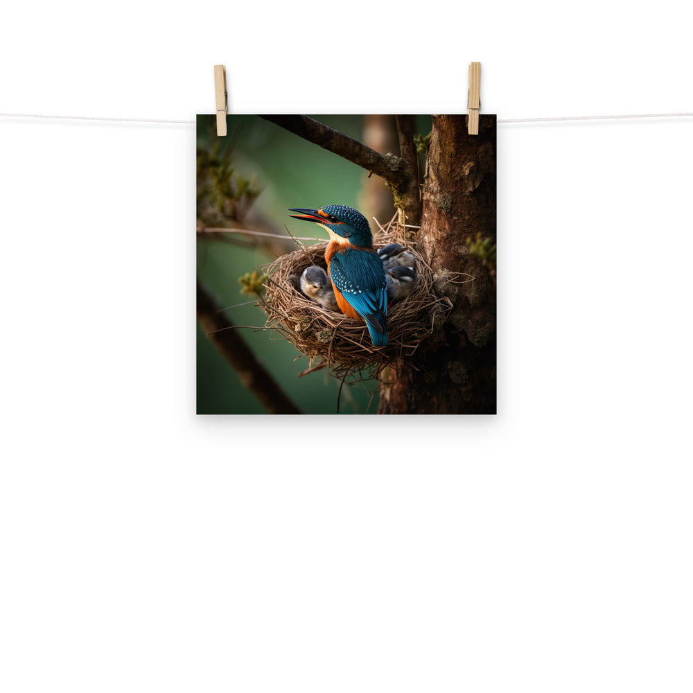 Kingfisher Photo paper poster - PosterfyAI.com
