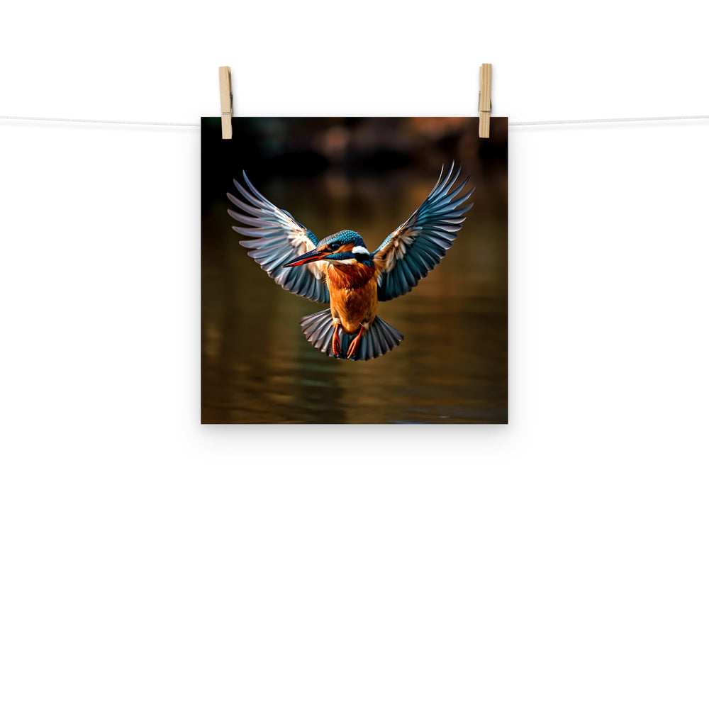 Kingfisher Photo paper poster - PosterfyAI.com