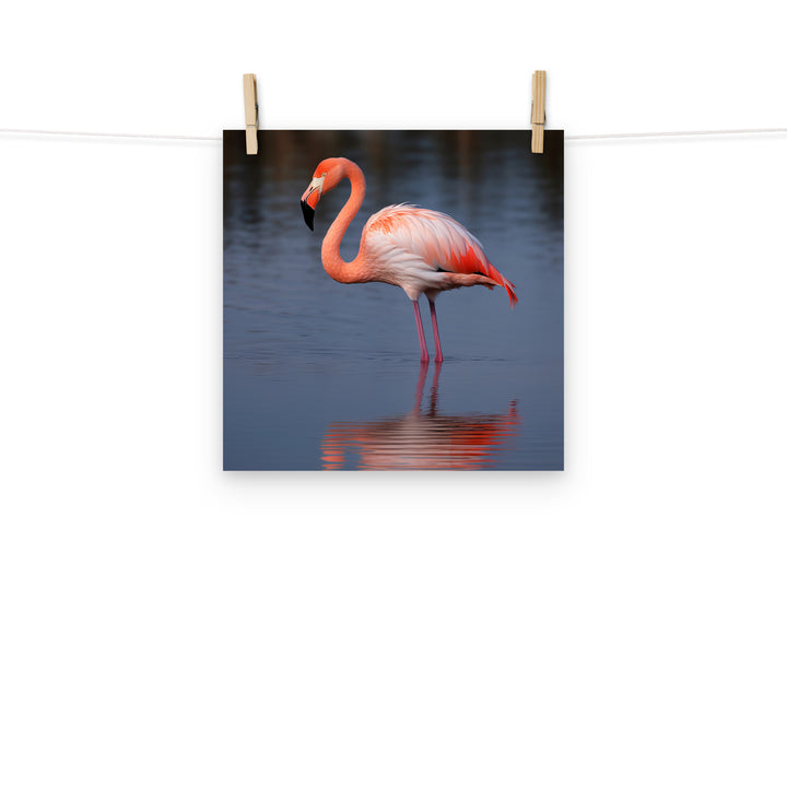 Flamingo Photo paper poster - PosterfyAI.com