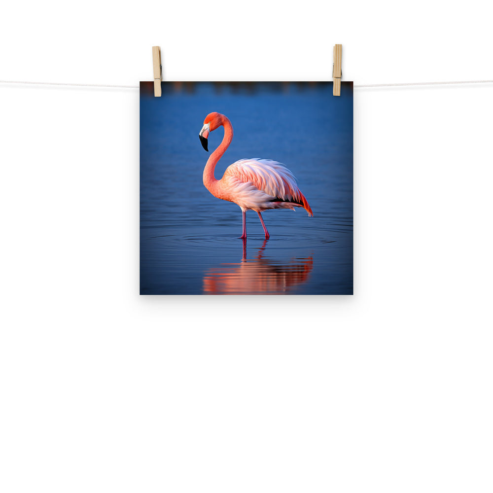 Flamingo Photo paper poster - PosterfyAI.com