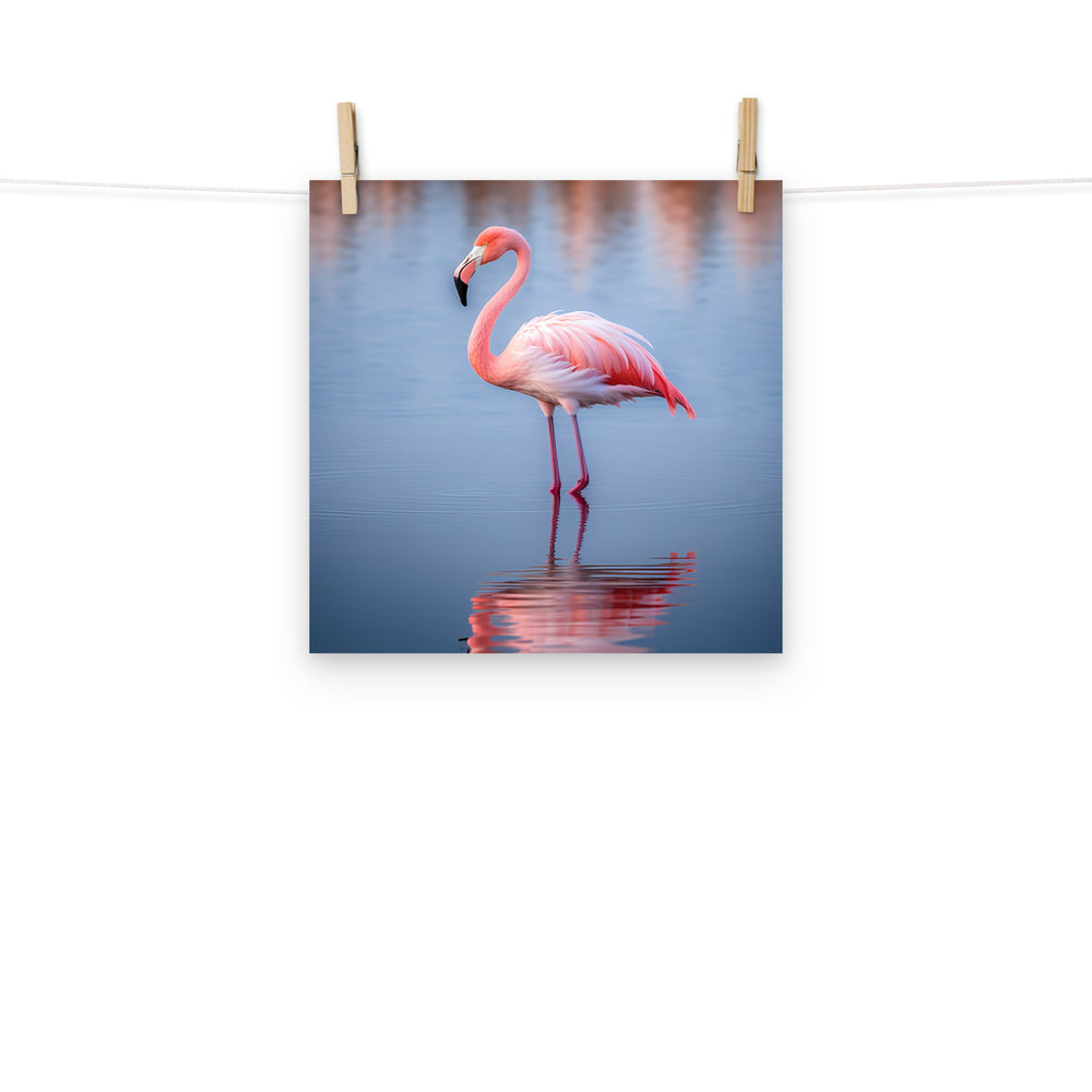 Flamingo Photo paper poster - PosterfyAI.com