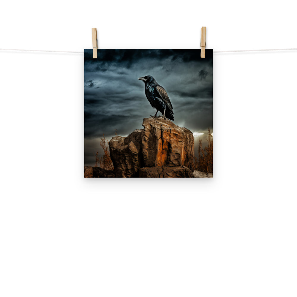 Raven Photo paper poster - PosterfyAI.com
