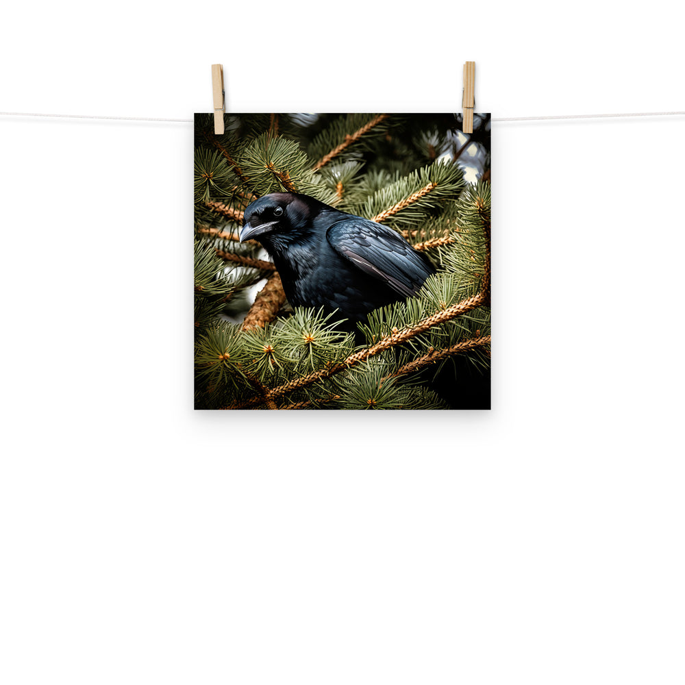 Raven Photo paper poster - PosterfyAI.com