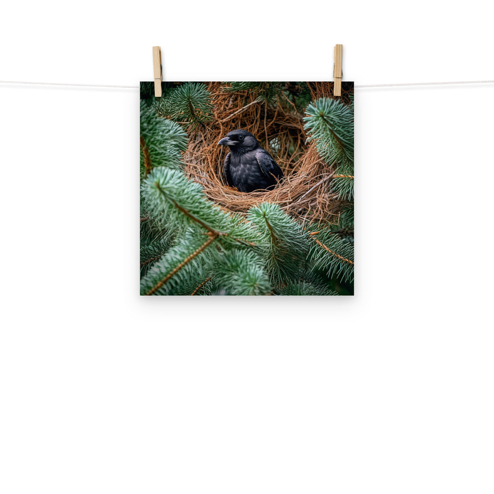 Raven Photo paper poster - PosterfyAI.com