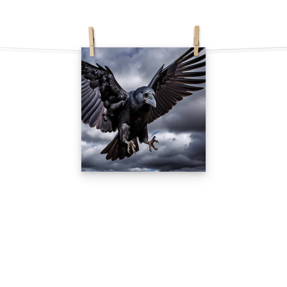 Raven Photo paper poster - PosterfyAI.com