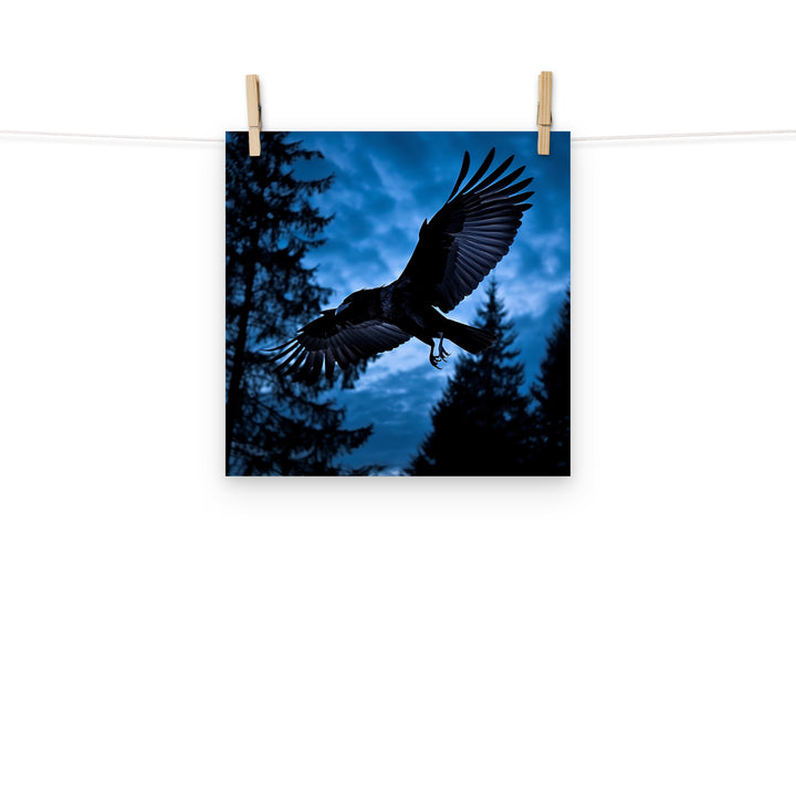 Raven Photo paper poster - PosterfyAI.com