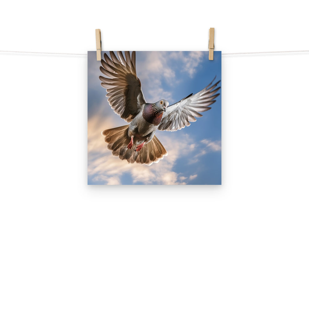 Pigeon Photo paper poster - PosterfyAI.com