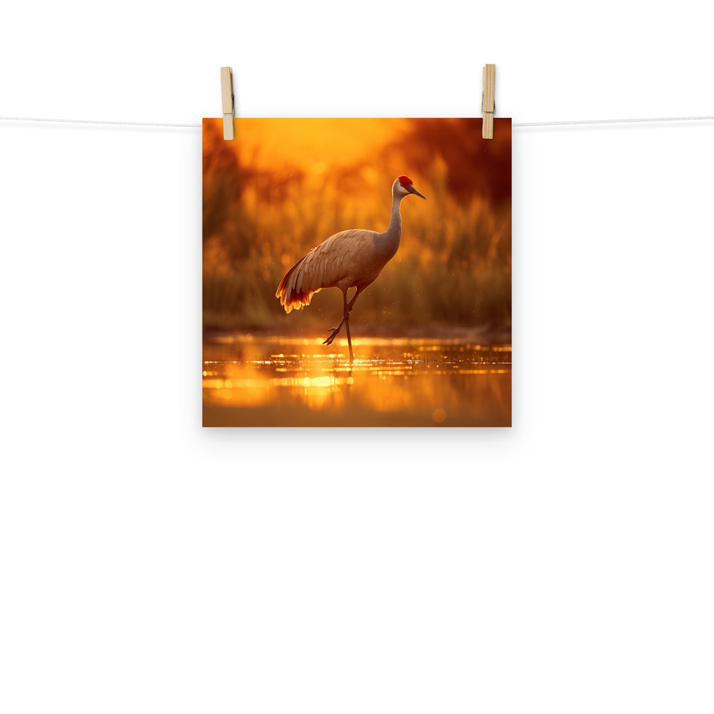 Crane Photo paper poster - PosterfyAI.com