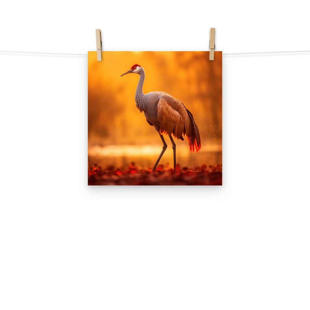 Crane Photo paper poster - PosterfyAI.com