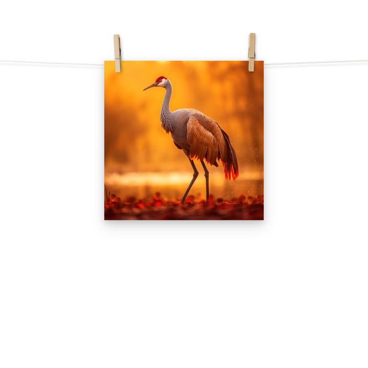 Crane Photo paper poster - PosterfyAI.com