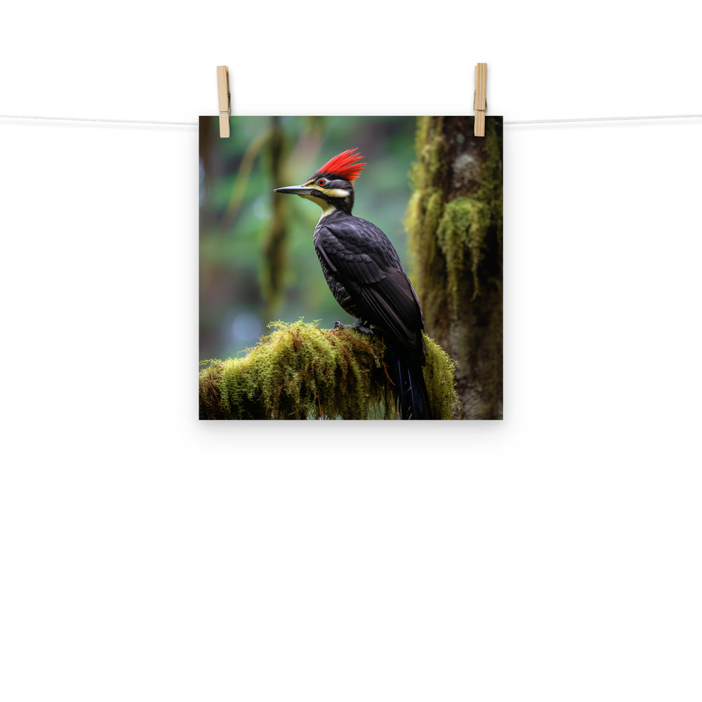 Woodpecker Photo paper poster - PosterfyAI.com