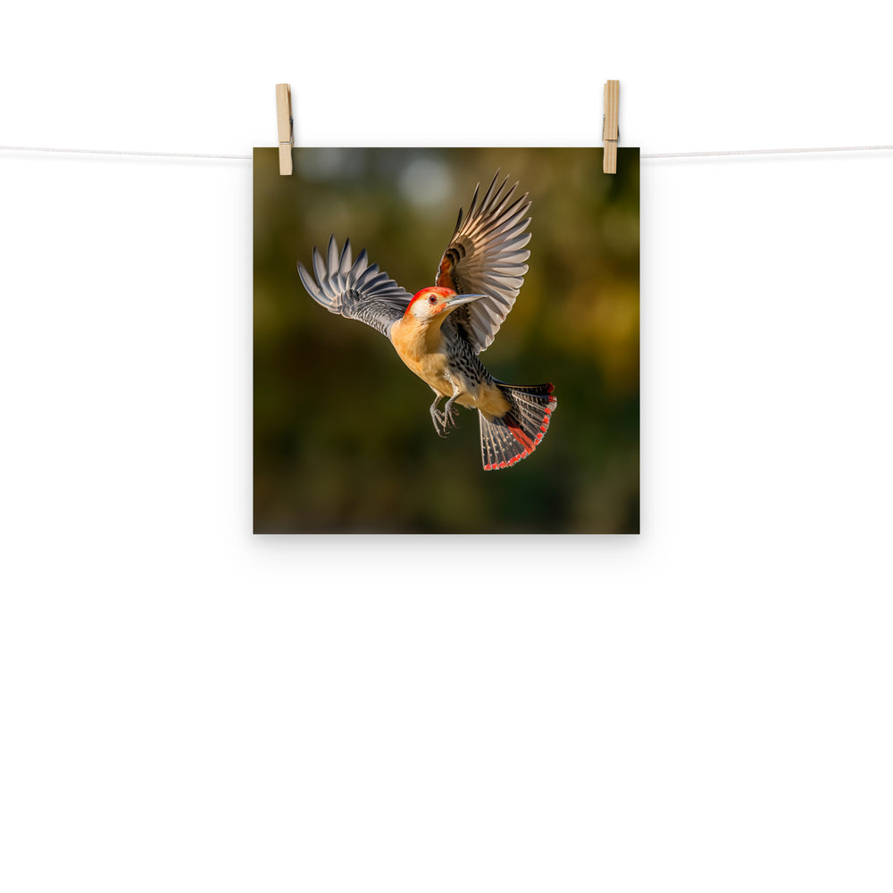 Woodpecker Photo paper poster - PosterfyAI.com