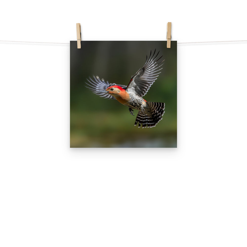 Woodpecker Photo paper poster - PosterfyAI.com