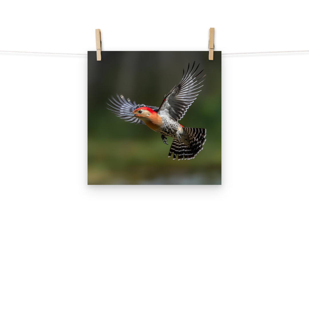Woodpecker Photo paper poster - PosterfyAI.com
